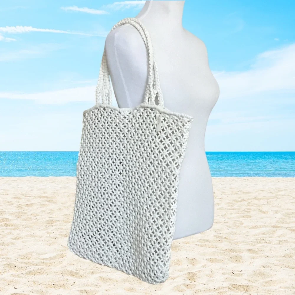 The Beach People Macrame Tote Bag